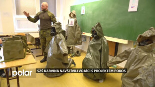 SZŠ Karviná navštívili vojáci s projektem POKOS, ukazovali studentům, jak jednat v krizi