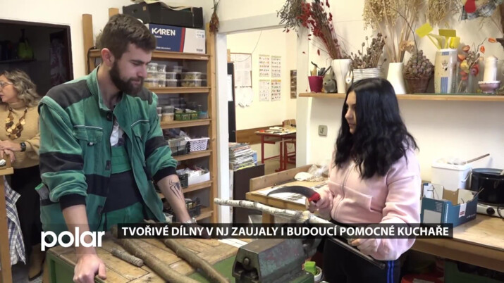 Tvořivé dílny novojičínské školy zaujaly i budoucí pomocné kuchaře
