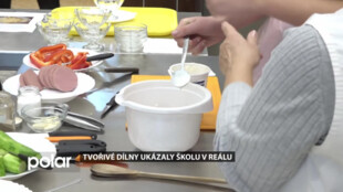 Tvořivé dílny ukázaly školu v reálu, zájemci testovali cvičné kuchyně
