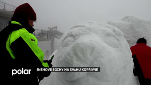 Jesenickou sjezdovku opět zdobí unikátní sochy, nejsou ledové ale originální sněhové