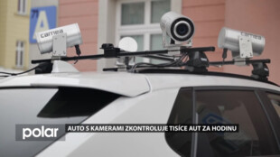 Strážníci v Opavě kontrolují parkování rychleji. Umožňuje jim to auto s kamerovým systémem na střeše
