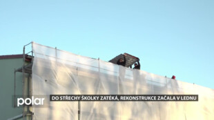 Do střechy školky zatéká, rekonstrukce začala už v lednu