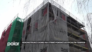 Rekonstrukce bytového domu na Strmé 7 v Mariánských Horách pokračuje rychlým tempem