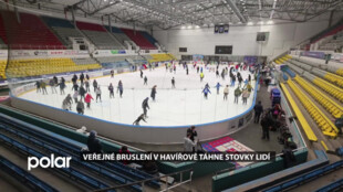 Veřejné bruslení v Havířově táhne stovky lidí