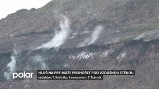 Na haldě v Heřmanicích prý hrozí ekologická katastrofa. Hlušina může prohořet pod vzdušnou stěnou