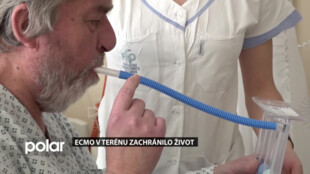 Po náhlém kolapsu přímo v zubní ordinaci záchranáři napojili pacienta na mimotělní oběh