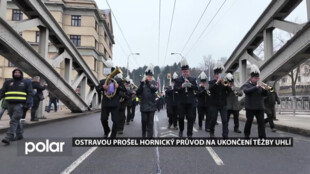 Ostravou prošel hornický průvod. Slavnost ukončila mše v katedrále Božského Spasitele
