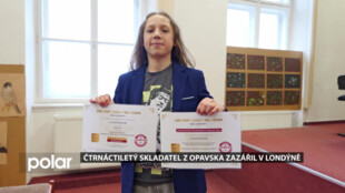 Teprve 14 ti letý skladatel a klavírista Lukáš Bátor zazářil na mezinárodní skladatelské soutěži London Young Musician