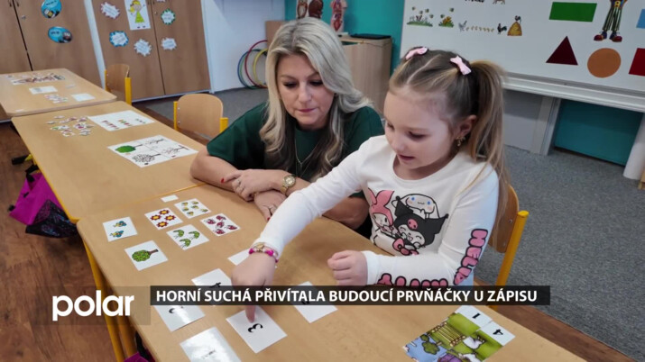 Horní Suchá přivítala budoucí prvňáčky u zápisu
