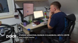 Student zpracoval rozbor o vlakobusu, uchází se o vysokoškolskou cenu