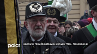 Hornický průvod Ostravou ukončil těžbu černého uhlí v České republice