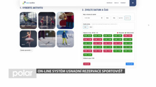 On-line systém usnadní rezervace sportovišť