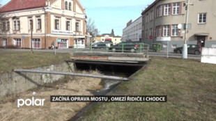 Začíná oprava mostu na Dolní bráně, na devět měsíců omezí řidiče i chodce