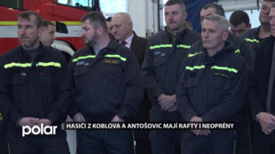 Hasiči z Koblova a Antošovic mají rafty i neoprény. Ostrava vybavila všechny dobrovolné sbory