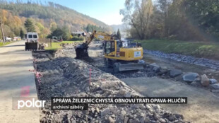 Povodní poničená železniční trať na Opavsku by se měla začít opravovat ještě letos