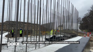 Stavba jižního obchvatu Opavy běží i v zimě a míří k listopadovému otevření
