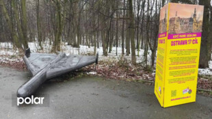 Makety ruských dronů Šáhid se objevily po celé republice, také v Ostravě a Opavě