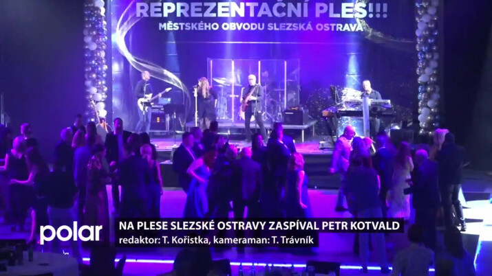Reprezentační ples Slezské se konal v Trojhalí. Hostem večera byl Petr Kotvald