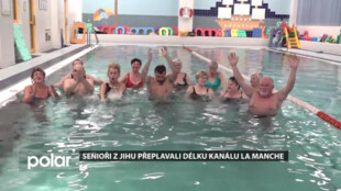 Senioři z Ostravy-Jihu symbolicky přeplavávají délku kanálu La Manche