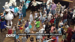 Karneval porubských školek bavil děti i dospělé. Letos v duchu Ledového království