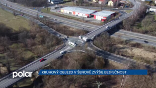 Nový kruhový objezd v Šenově zvýšil bezpečnost v kritickém úseku plném nehod