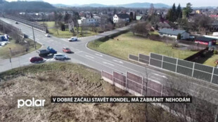V Dobré se začal stavět rondel, má zabránit tragickým nehodám