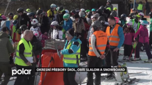 Zimní okresní přebory škol s účastí stovek lyžařů všech kategorií
