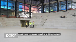 Přestavba zimního stadionu v Opavě se blíží do finále, zkušební provoz by měl začít už na konci března