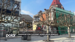 Změna postupu demolice Slezanky. Bývalý obchodní dům je v horším stavu než se čekalo