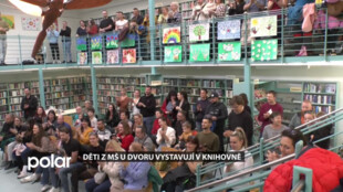 Děti z mariánskohorské MŠ U Dvoru vystavují v knihovně své kresby na téma jaro