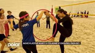Nové plážové kurty v Čeladné vyzkoušeli školáci, věnovali se jim profesionálové