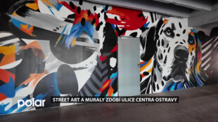 Street art a muraly zdobí ulice ostravského centra