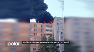 Osmipatrový dům v centru Ostravy možná začal hořet při práci dělníků na střeše