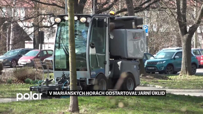 V Mariánských Horách začal jarní úklid, technický úsek posílil vlastní kapacity