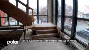 Město zlevnilo přístavbu hotelu, která je od loňského léta na prodej