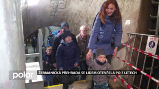 Žermanickou přehradu si po sedmi letech prohlédly stovky lidí