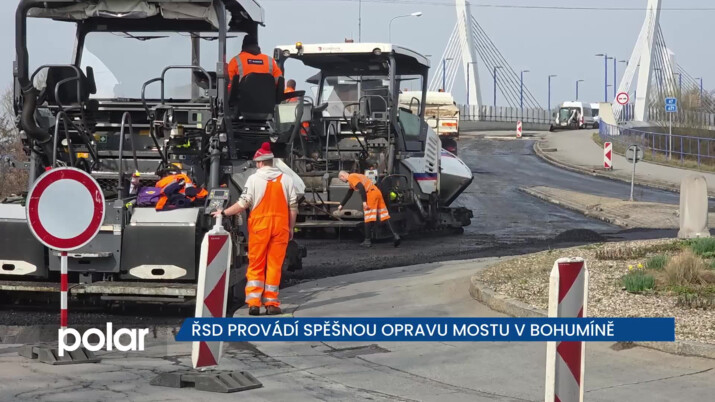 ŘSD provádí v Bohumíně spěšnou opravu Skřečoňského mostu