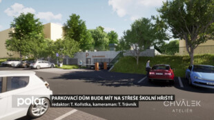 Parkovací dům v Porubě spojí příjemné s užitečným. Parkoviště bude mít na střeše hřiště