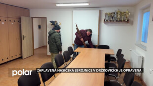 Hasiči v Držkovicích mají po povodních téměř kompletně opravenou zbrojnici