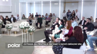 Ostrava-Jih přivítala občánky v nové obřadní síni