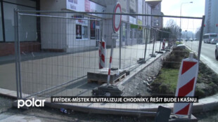 Revitalizace chodníků ve Frýdku-Místku pokračuje, v plánu je i kašna