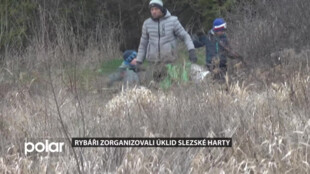 Český rybářský svaz opět zorganizoval úklid břehů přehrady Slezská Harta