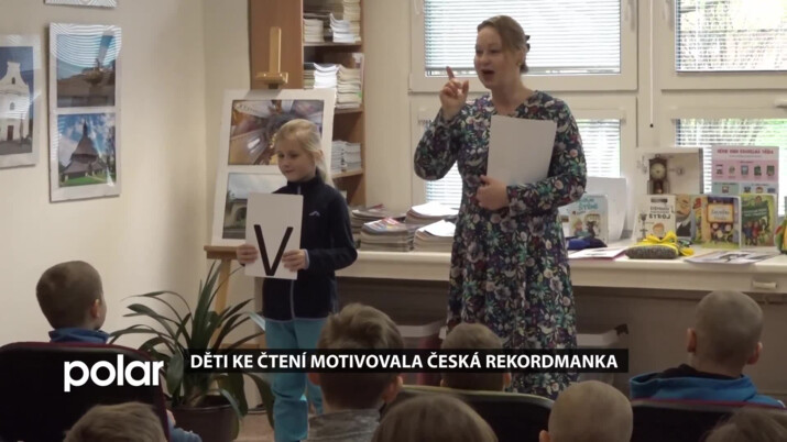 Děti ke čtení motivovala česká rekordmanka