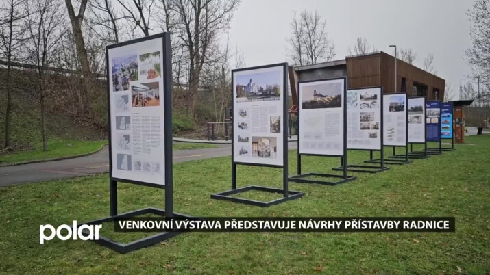 Venkovní výstava u Loděnice představuje návrhy přístavby Slezskoostravské radnice