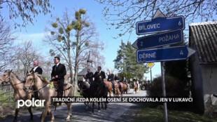 Jízda kolem osení má nepřerušenou 400letou tradici, dochovala se jen v Lukavci u Fulneku