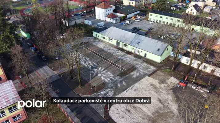 Kolaudace parkoviště pro 40 míst v centru obce Dobrá