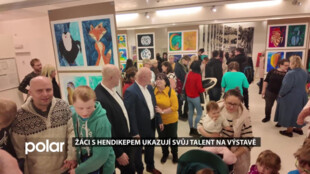 Navzdory hendikepu tvoří naplno, žáci ze Šumbarku vystavují svá díla v kině Centrum