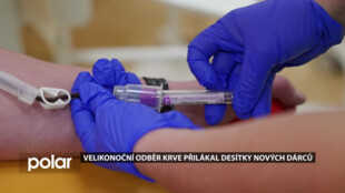 Velikonoční odběr krve přilákal do opavské nemocnice desítky nových dárců. Odběry budou pokračovat