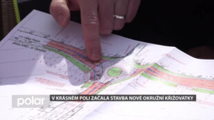 Rizikové místo nahradí bezpečnější řešení. V Krásném Poli začala stavba nové okružní křižovatky