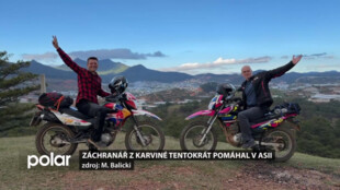 Vyměnili uniformy za batohy. Karvinský záchranář Marek vzal tátu policistu do Asie
